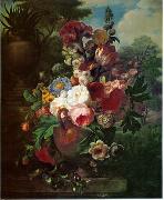 unknow artist, Floral, beautiful classical still life of flowers.118